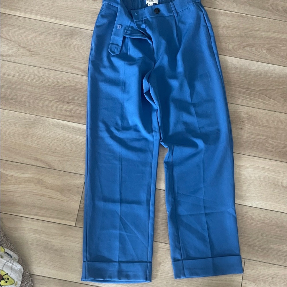 Elegant Women's Blue Trousers